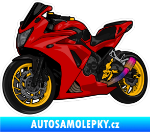 Samolepka Barevná motorka 003 levá