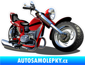 Samolepka Barevná motorka 007 pravá