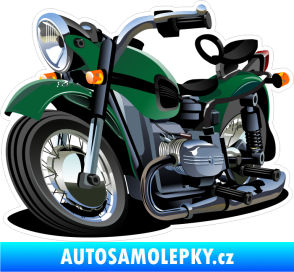 Samolepka Barevná motorka 008 levá