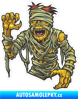 Samolepka Barevná mumie 001 levá zombie