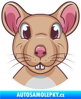 Samolepka Barevná myš 002 kuk