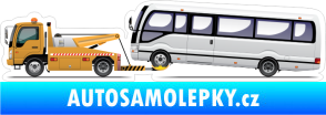 Samolepka Barevná odtahová služba 002 levá porucha autobusu