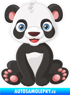 Samolepka Barevná panda 005 roztomilá