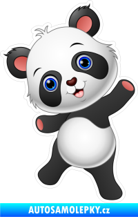 Samolepka Barevná panda 006 levá
