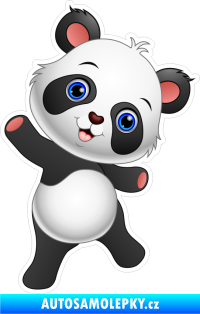 Samolepka Barevná panda 006 pravá