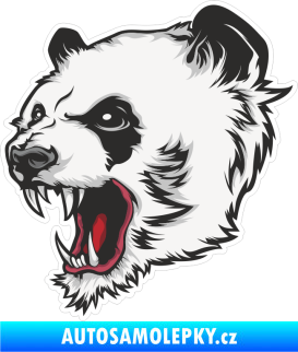Samolepka Barevná panda 009 levá zuřivá