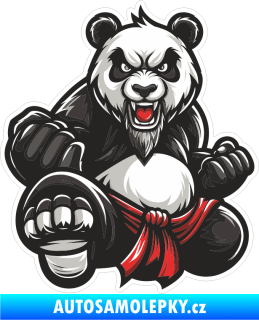 Samolepka Barevná panda 010 levá Kung Fu
