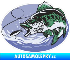 Samolepka Barevná ryba 013 levá s návnadou