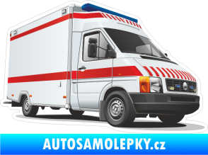 Samolepka Barevná sanitka 001 pravá