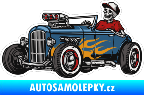 Samolepka Barevná smrtka 006 levá v super káře