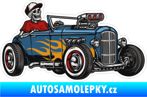 Samolepka Barevná smrtka 006 pravá v super káře