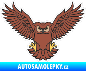 Samolepka Barevná sova 010