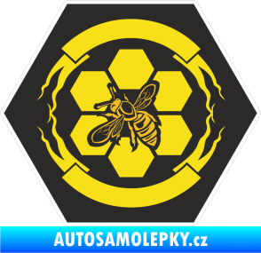Samolepka Barevná včela 001 levá plástev