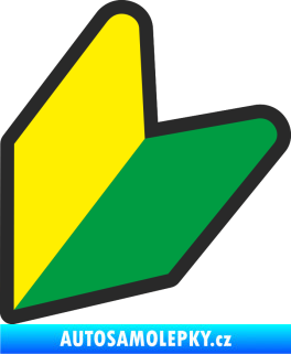 Samolepka Barevná wakaba 001 levá JDM