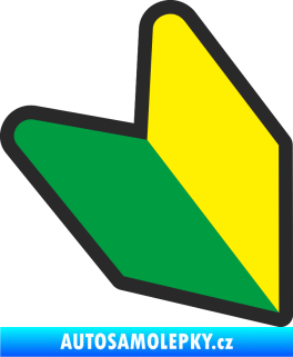 Samolepka Barevná wakaba 001 pravá JDM