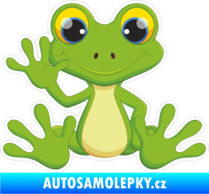 Samolepka Barevná žába 014 levá mává