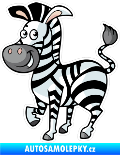 Samolepka Barevná zebra 004 levá