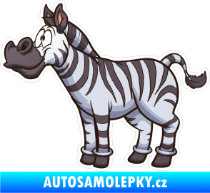 Samolepka Barevná zebra 005 levá