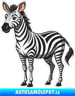 Samolepka Barevná zebra 007 levá
