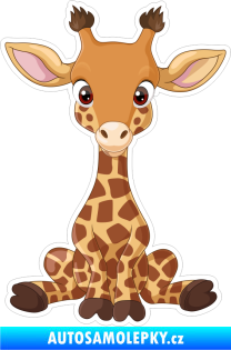 Samolepka Barevná žirafa 001