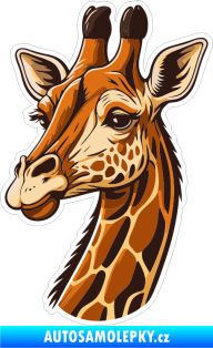 Samolepka Barevná žirafa 003 levá