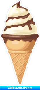 Samolepka Barevná zmrzlina 004 točená