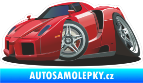 Samolepka Barevné auto 001 levá Enzo karikatura