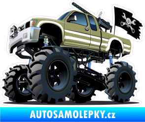 Samolepka Barevné auto 004 levá pirátský trucks