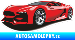 Samolepka Barevné auto 007 levá sporťák