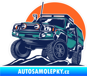Samolepka Barevné auto 023 levá off road