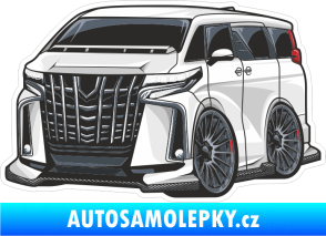 Samolepka Barevné auto 028 levá karikatura