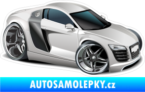 Samolepka Barevné auto 033 pravá karikatura R8