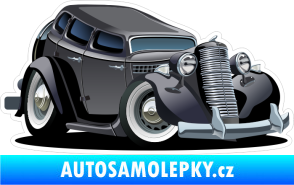 Samolepka Barevné auto 034 pravá veterán karikatura