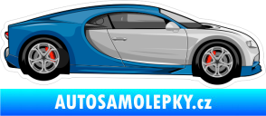 Samolepka Barevné auto 037 pravá Bugatti Chiron