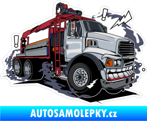 Samolepka Barevné monster auto 006 pravá hasiči