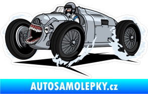 Samolepka Barevné monster auto 010 levá retro závoďák