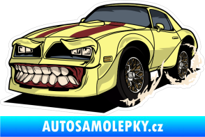 Samolepka Barevné monster auto 012 levá