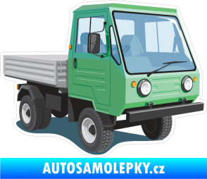 Samolepka Barevné nákladní auto 001 pravá multikára