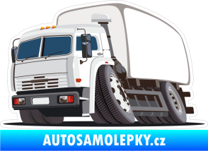 Samolepka Barevné nákladní auto 011 levá karikatura