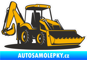 Samolepka Barevný bagr 001 pravá