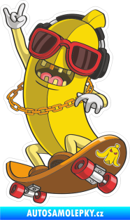 Samolepka Barevný banán 002 levá král skateboardu