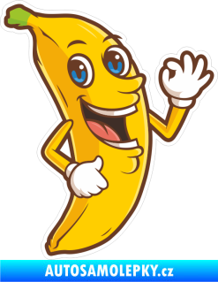 Samolepka Barevný banán 004 pravá veselý