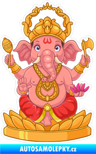 Samolepka Barevný bůh Ganéša Hinduismus