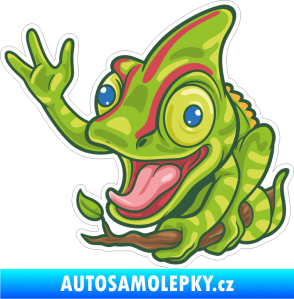 Samolepka Barevný chameleon 001 levá
