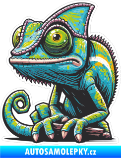 Samolepka Barevný chameleon 007 levá