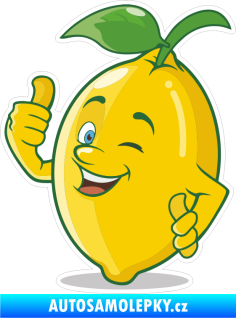 Samolepka Barevný citron 002 levá