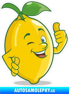 Samolepka Barevný citron 002 pravá