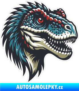 Samolepka Barevný dinosaurus 015 pravá hlava T rex
