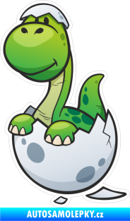 Samolepka Barevný dinosaurus 016 levá vylíhlý baby brontosaurus