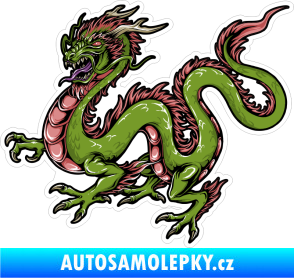 Samolepka Barevný drak 001 levá